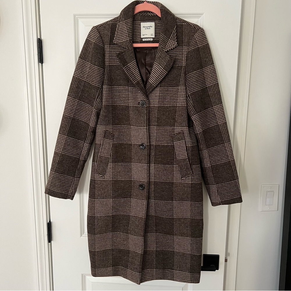 Abercrombie Wool-Blend Dad Coat
